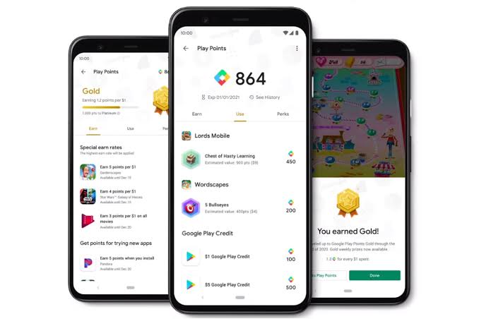 Google’s Play Points program rewards individuals for downloading applications